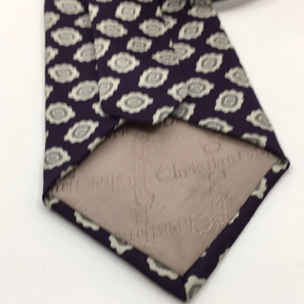Vintage Christian Dior Silk Paisley Tie Made in USA w/ Silk Fabric from France